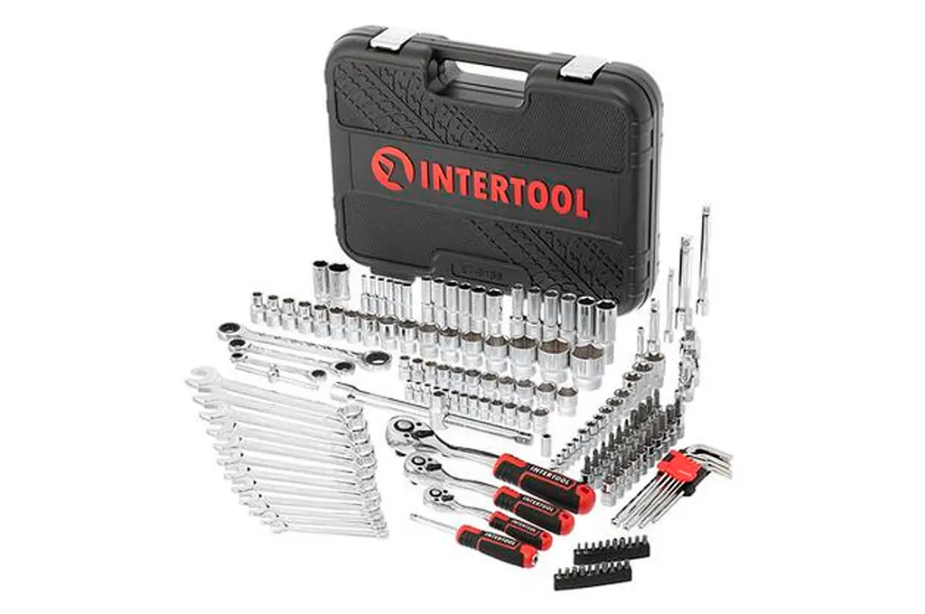 Набір інструментів Intertool Storm 156 од., 1/4" x 3/8" x 1/2" (ET-8156) - фото 3