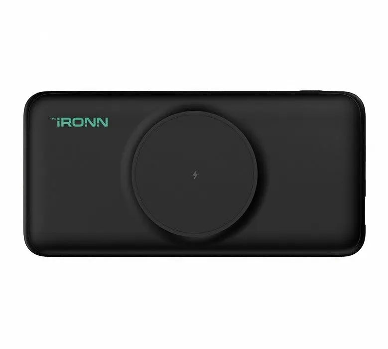 Power Bank iRONN Magnetic Wireless 10000mAh Black (IR2015MWH) - фото 2