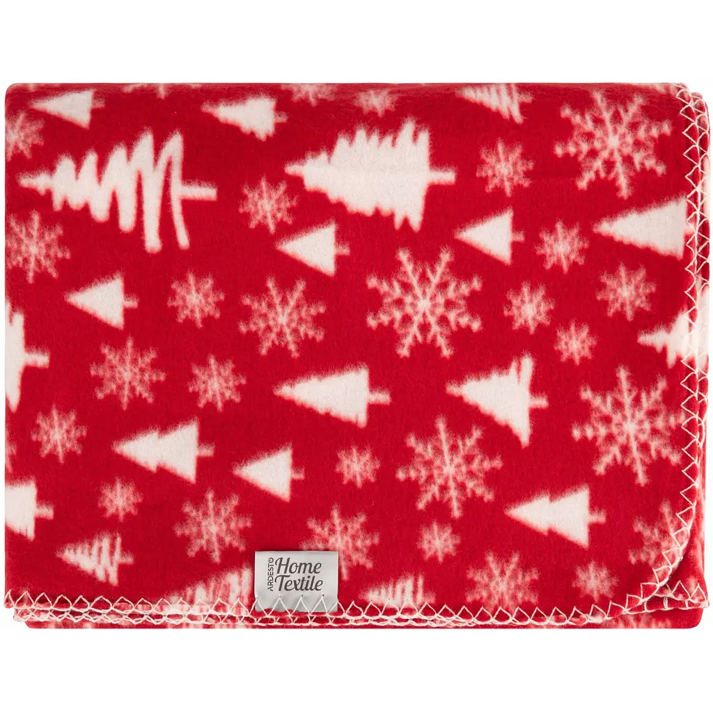 Плед Ardesto Fleece 130x160 см Заснеженные елки красный (ART0715PB) - фото 2