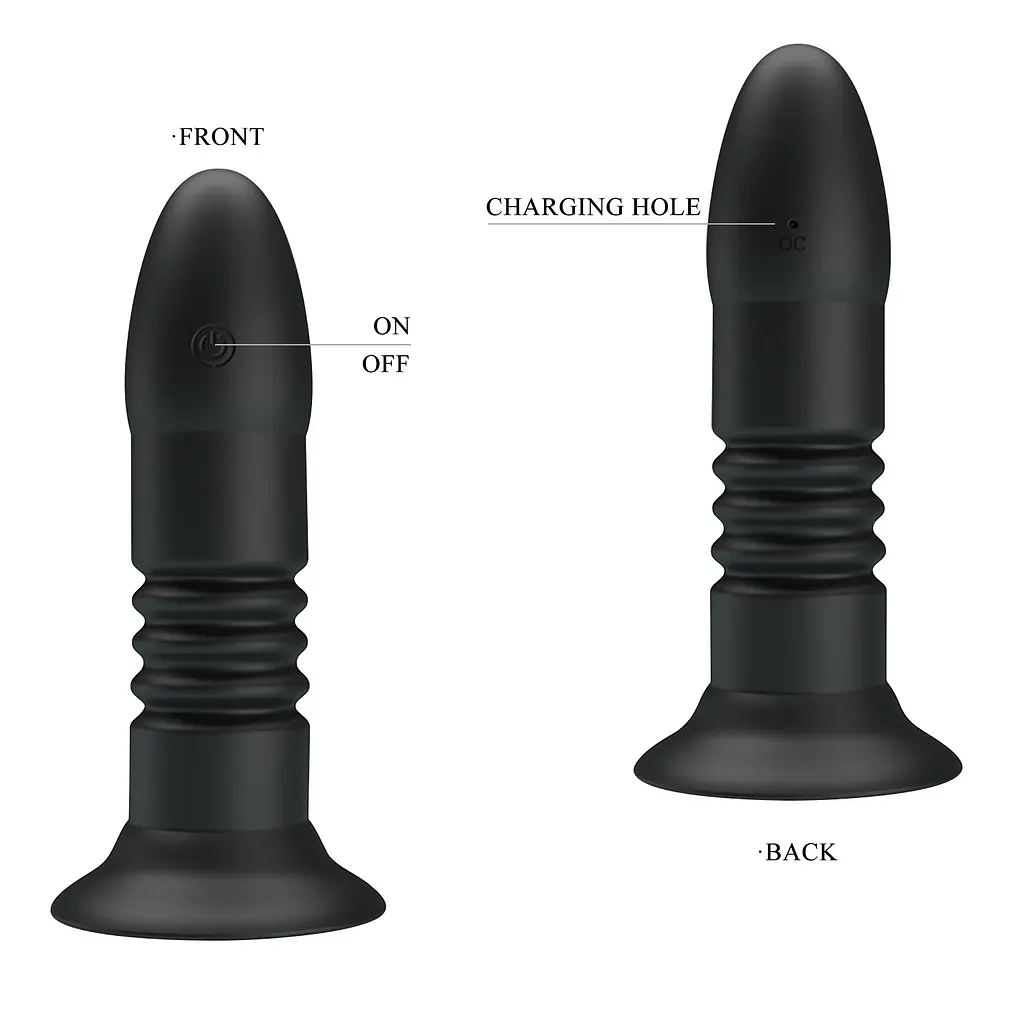 Анальна пробка - Mr.Play Remote Control Vibrating Anal Plug - фото 5