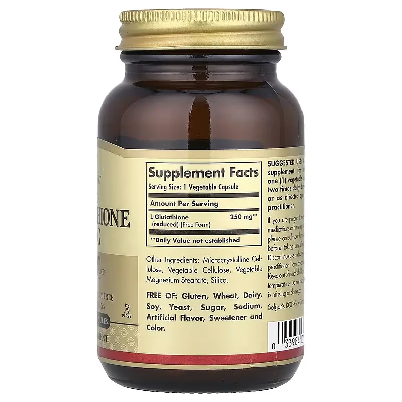 Відновлений L-глутатіон Reduced L-Glutathione 250 мг - 60 вег. капсул - фото 2