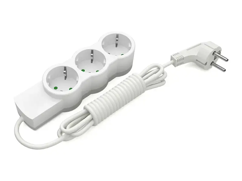 Мережевий фільтр-подовжувач Electrum 3м White (C-ES-1540)