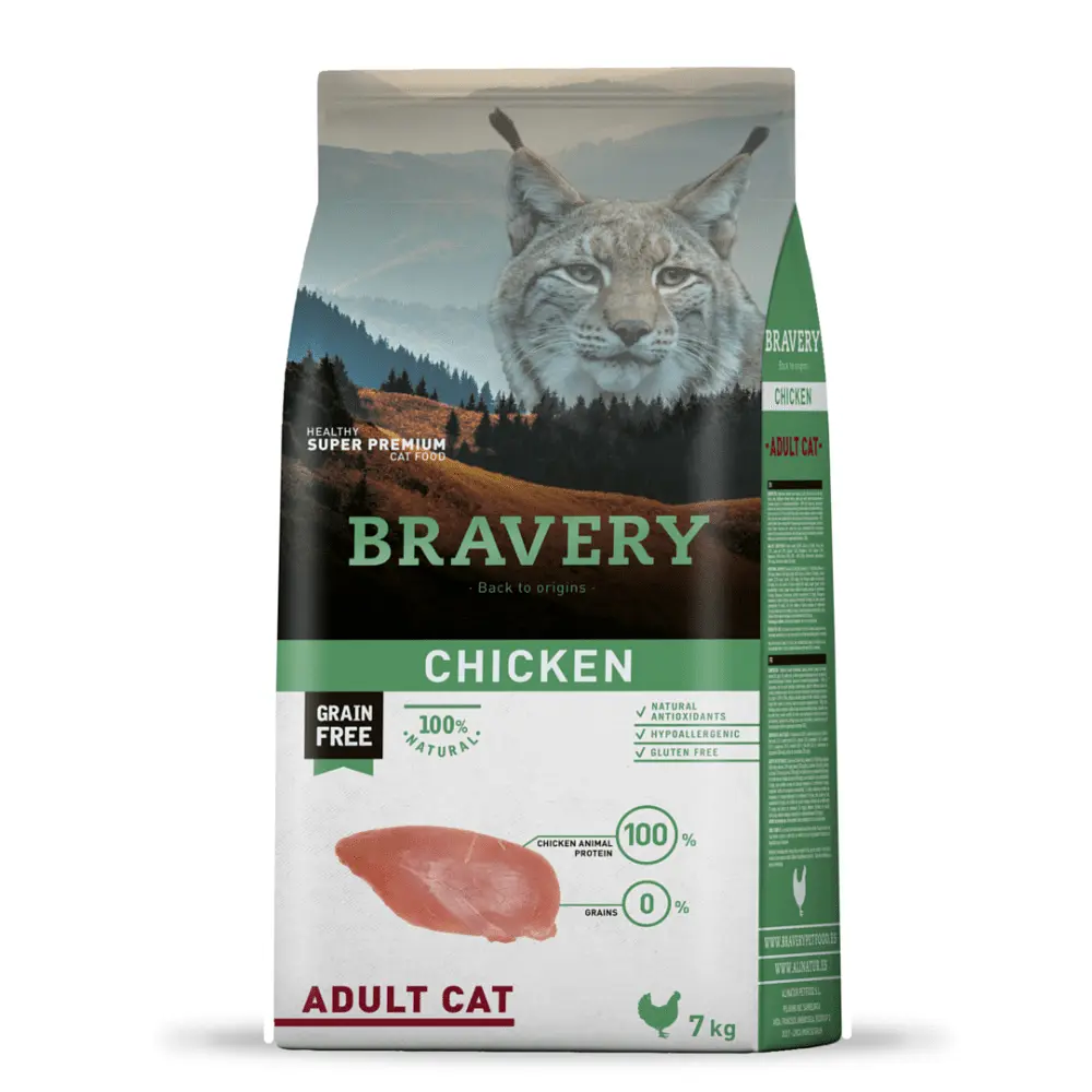 Сухий корм для котів Bravery Chicken Adult Cat з куркою 7 кг