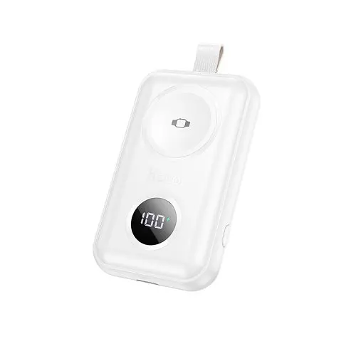 УМБ Hoco J137 Power bank with iWatch charger 2500mAh белый - фото 3