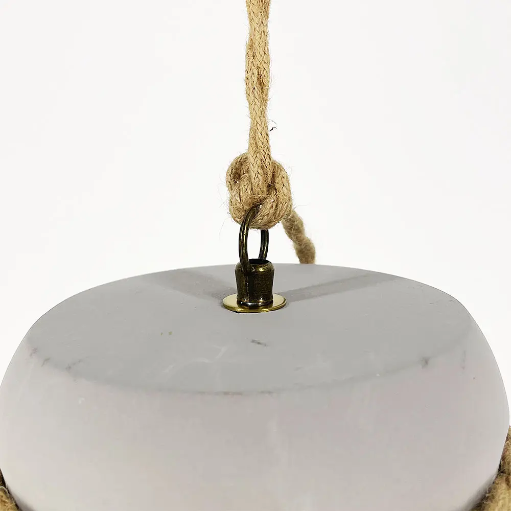 Підвіс із бетонним плафоном та латунною основою | Арт. MJ 186/1 GR+BR | Line F - фото 5