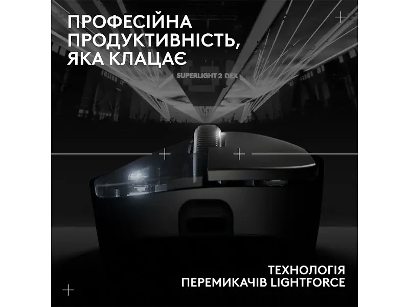 Миша Logitech Pro X Superlight 2 Dex Black (910-007357, 910-007359) - фото 3