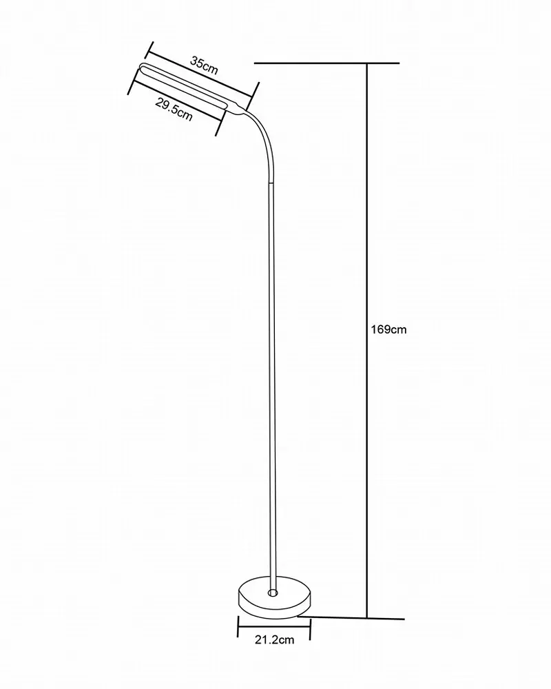 Торшер Zuma Line SM-605 LED 1x10W 3000K-6000K 500Lm IP20 чорний - фото 2