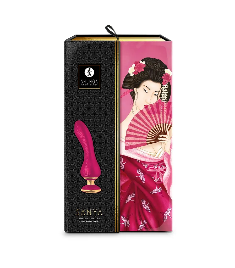 Вібратор для точки G Shunga Sanya Raspberry, гнучкий стовбур - фото 7