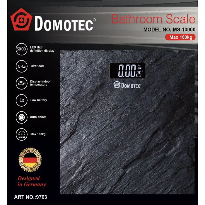 Електронні ваги підлогові Domotec до 180 кг, LED дисплей, термометр - фото 2