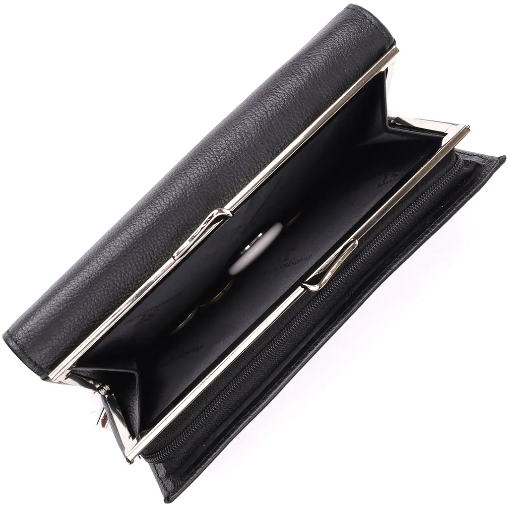 Жіночий гаманець на магнітах із натуральної шкіри ST Leather 19х9.5х3 см acs0029701 - фото 9