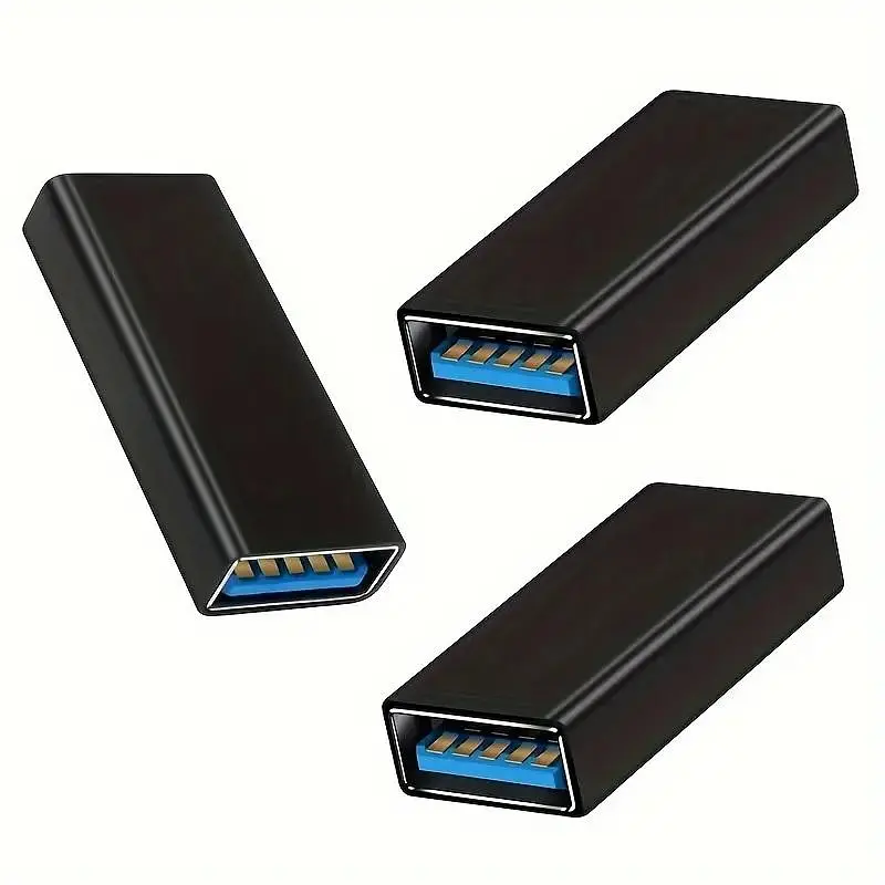 Адаптер-перехідник PWR USB-мама на USB-мама 3.0 Black (H051313) - фото 6