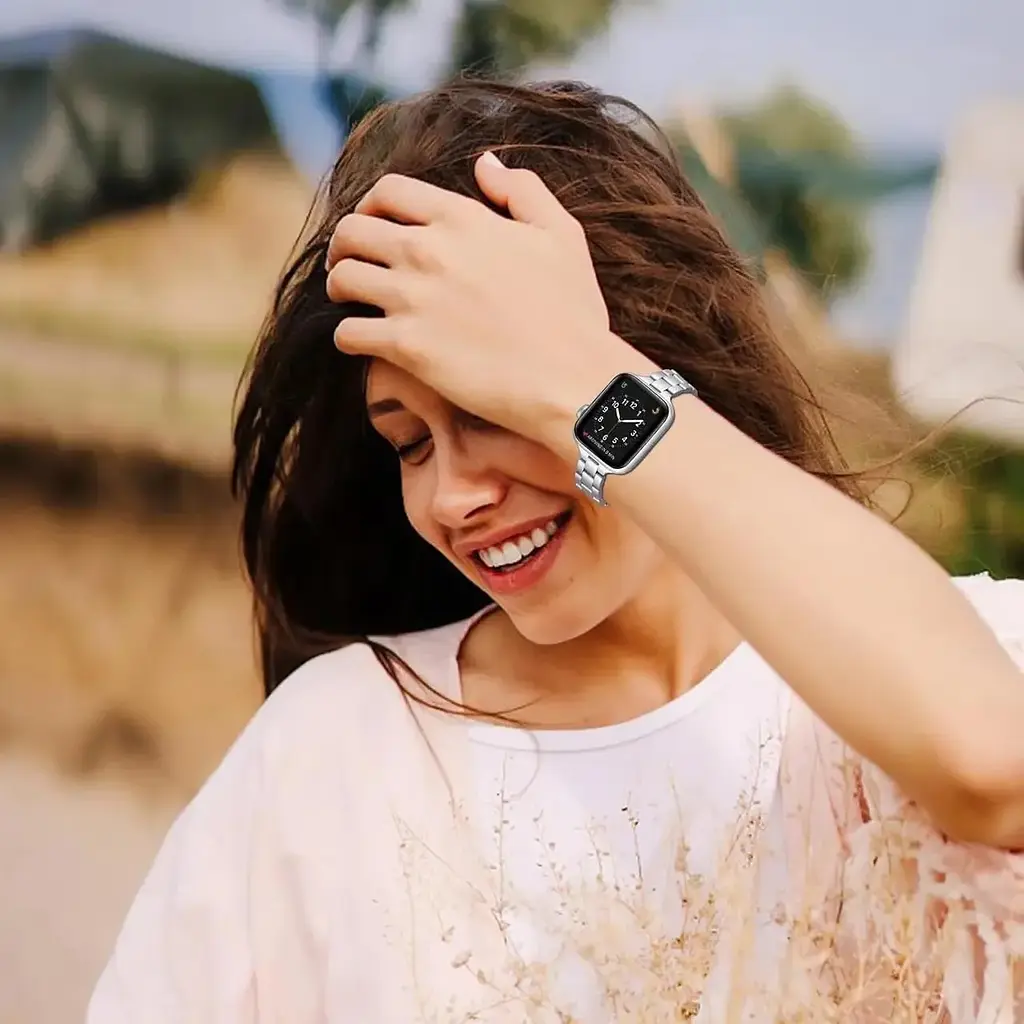 Браслет Gearyou для Apple Watch 40 мм, 38 мм, 41 мм, 44 мм, 42 мм, 45 мм металевий - фото 6