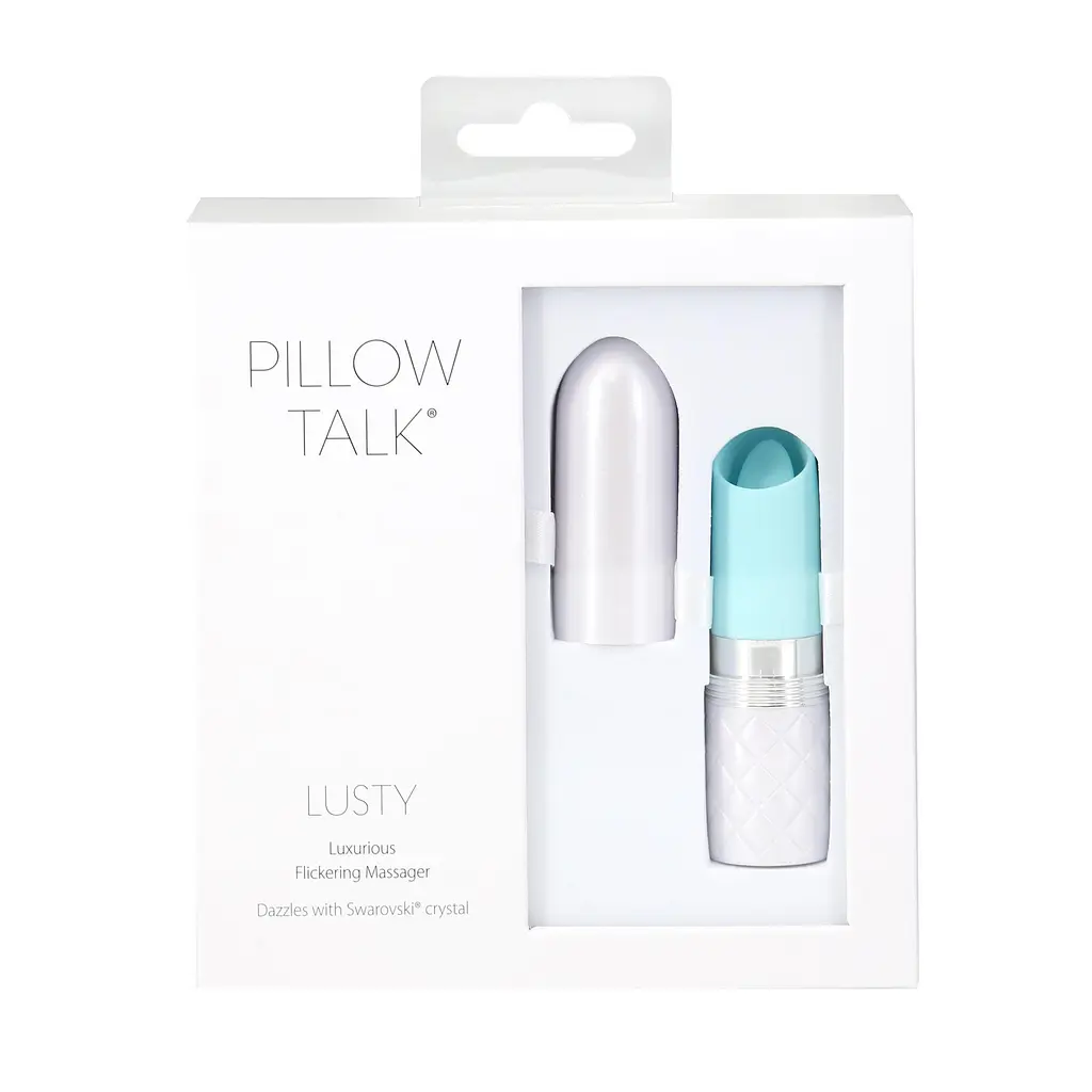 Вібратор для клітора Pillow Talk Lusty Luxurious Flickering Massager 9.4 см бірюзовий - фото 7