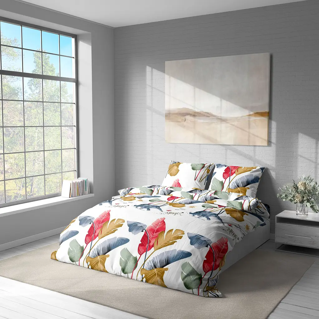 Комплект постельного белья LeLit двуспальный 180х215 см поплин L-2052/2 разноцветный (le2000000299136) - фото 3