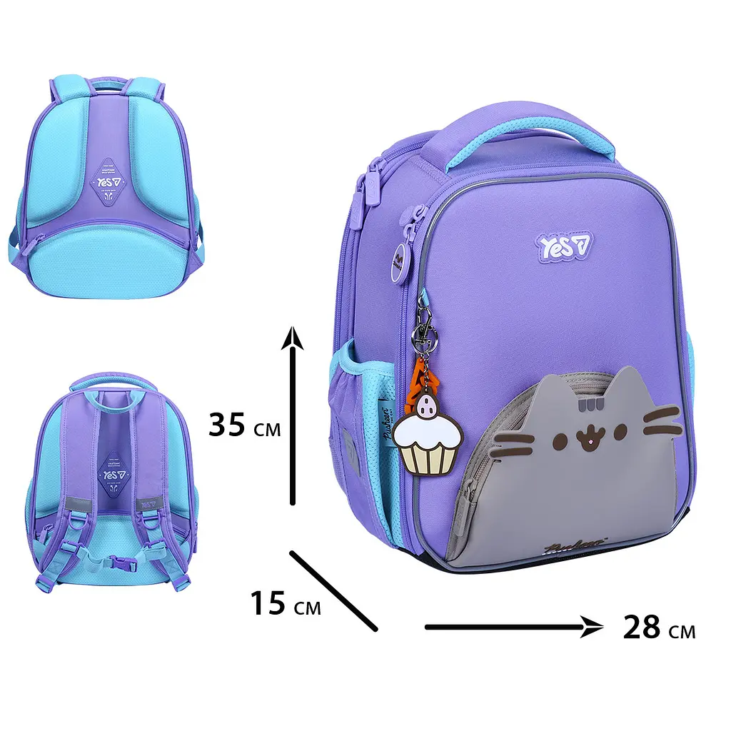 Рюкзак шкільний ортопедичний шкільний каркасний Yes Pusheen Summer H-100S - фото 3