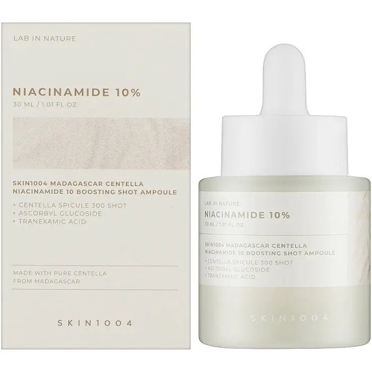 Сироватка для обличчя з ніацинамідом 10% SKIN1004 Madagascar Centella Niacinamide 10 Boosting Shot Ampoule 9 мл