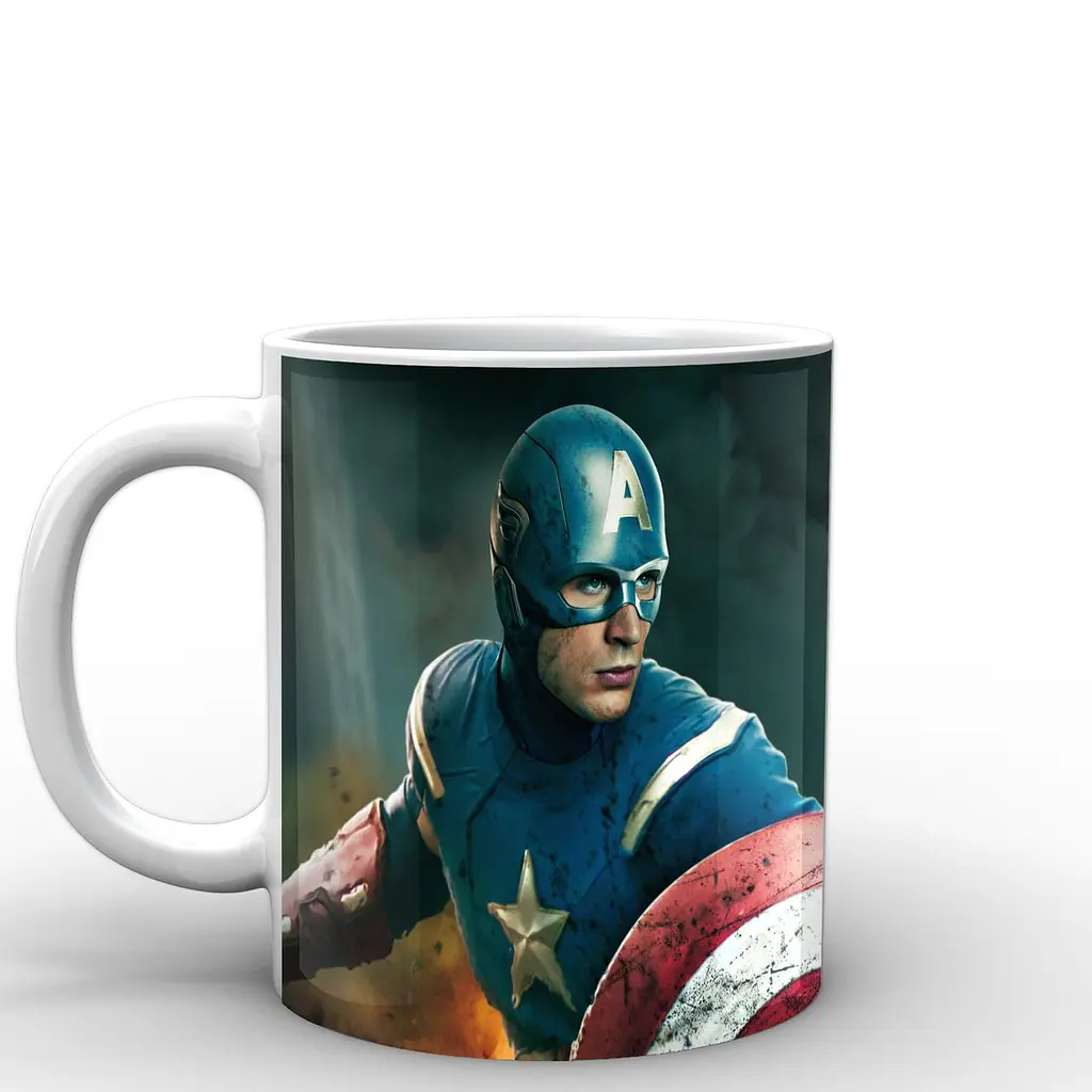 Кухоль GeekLand Captain America Стів Роджерс CA.02.011 330 мл білий - фото 2