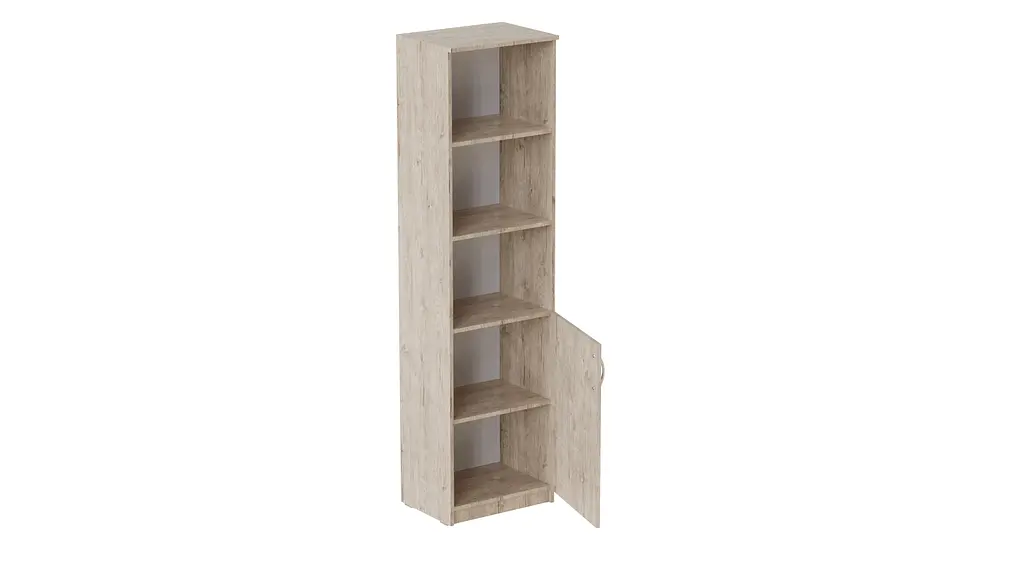 Пенал Анжело Ferrum-decor на 4 полиці з 1 дверима 1900x500x380 ДСП Дуб Сан-Марино 16 мм (FRD-104949) - фото 2