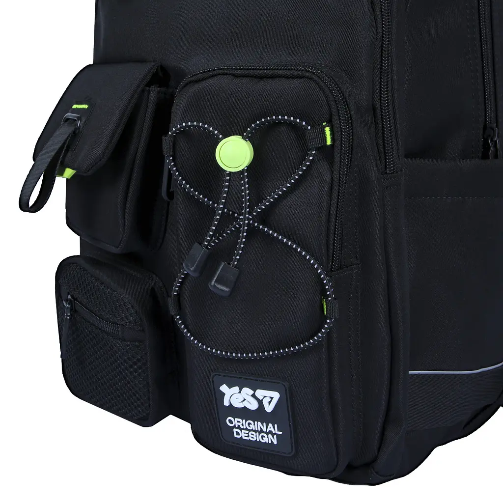 Рюкзак шкільний  ортопедичний шкільний  Yes Just Black TS-43L - фото 7