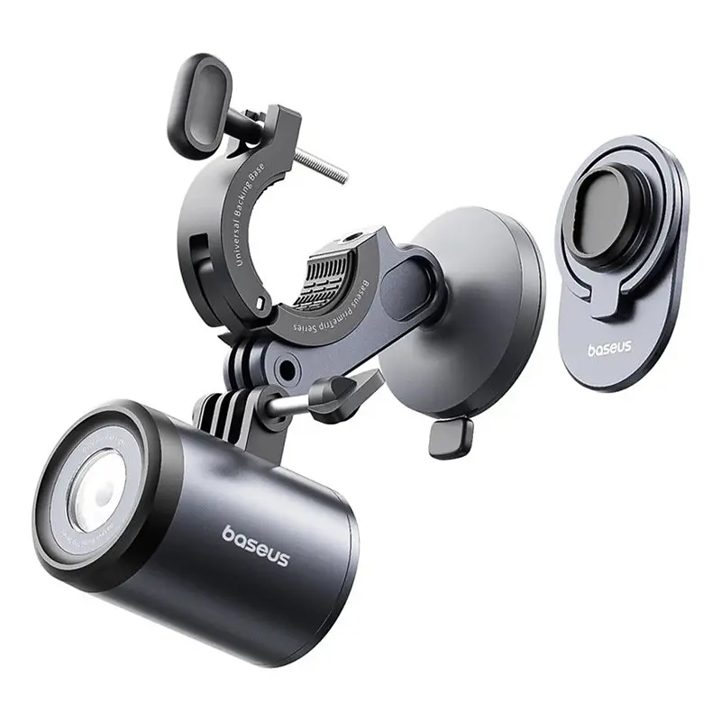 Ліхтар велосипедний Baseus PrimeTrip Series Dual-Color Bike Light 2-in-1 (C12569000121-0) Cosmic Black - фото 4