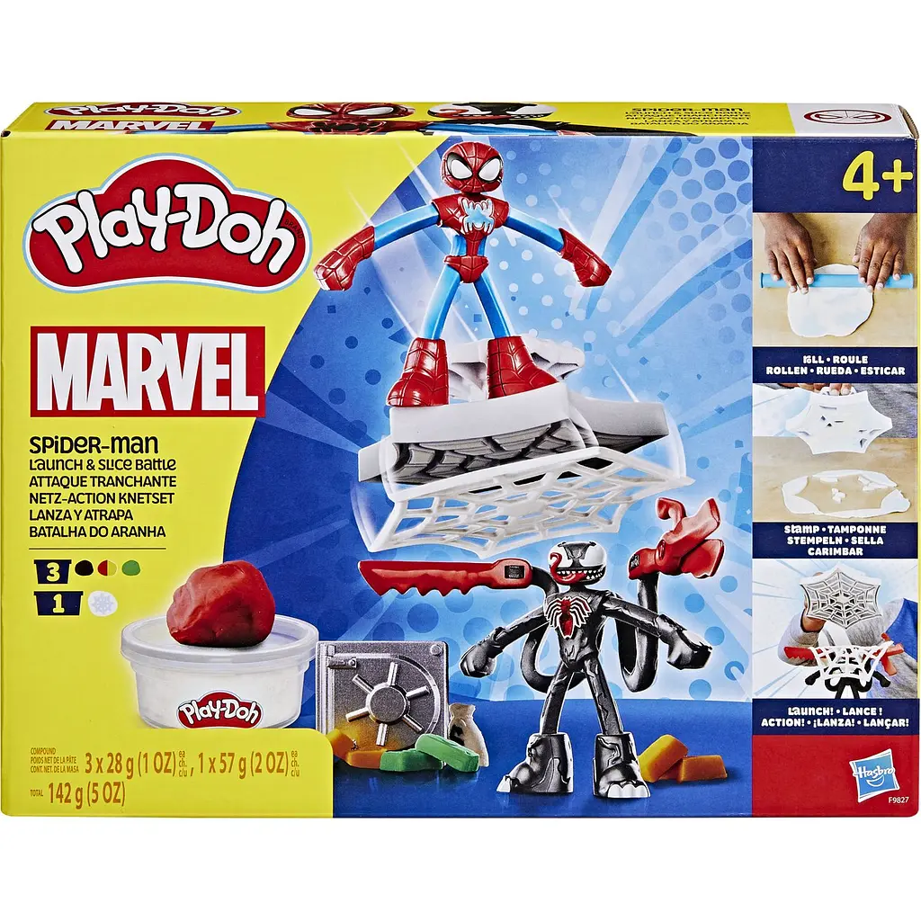 Уцінка. Набір для творчості Hasbro Play-Doh Marvel з масою для ліплення Людина-павук (F9827)