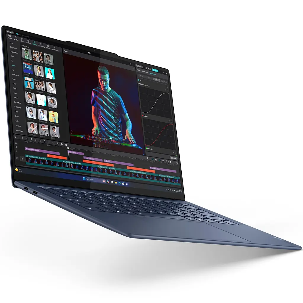 Ноутбук ultraportabil Lenovo Yoga Slim 7 14Q8X9 Qualcomm Snapdragon X Elite X1E-78-100 la 34GHz, 3K, сенсорный - фото 10