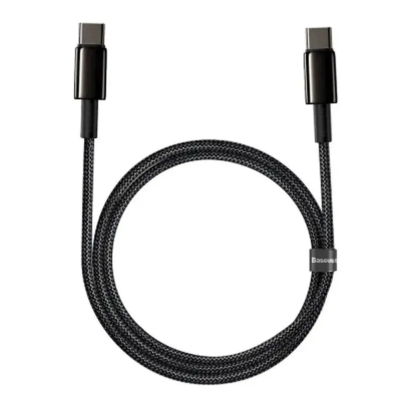 Дата кабель USB-C to USB-C 1.0m 100W black Baseus (CATWJ-01) - фото 2