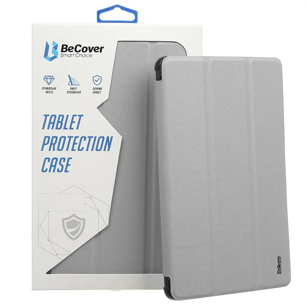 Чохол-книжка BeCover Tri Fold Soft TPU з кріпленням Apple Pencil для Apple iPad Pro 11 2020/2021/2022 Сірий (711111)