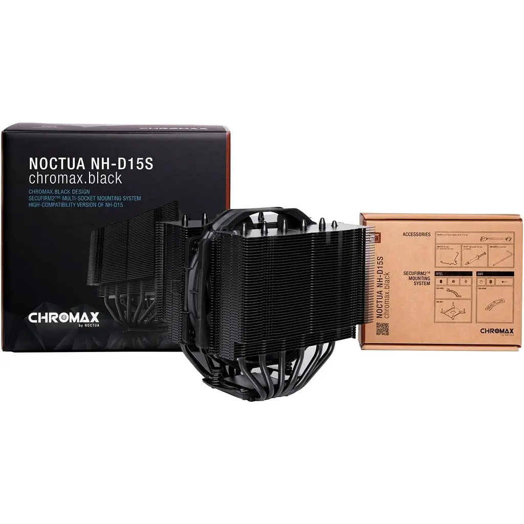 Кулер для процессора Noctua NH-D15S Chromax Black 1700 Am5 (NH-D15S chromax.black) - фото 4