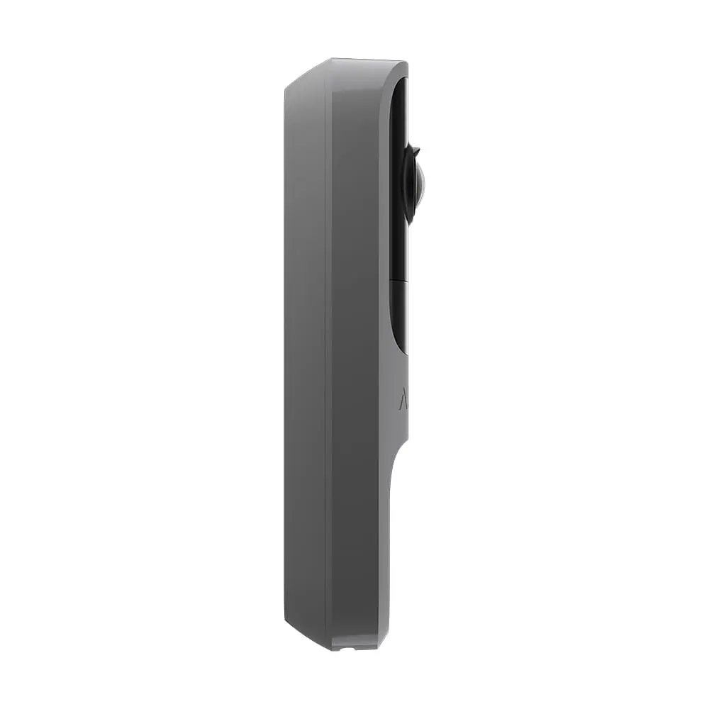 Відеодзвінок з WiFi 4Mp Ajax DoorBell Gray із вбудованим штучним інтелектом та ІЧ датчиком руху (26-00558) - фото 4