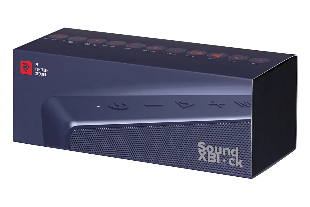 Портативная Bluetooth колонка 2E SoundXBlock Blue - фото 6