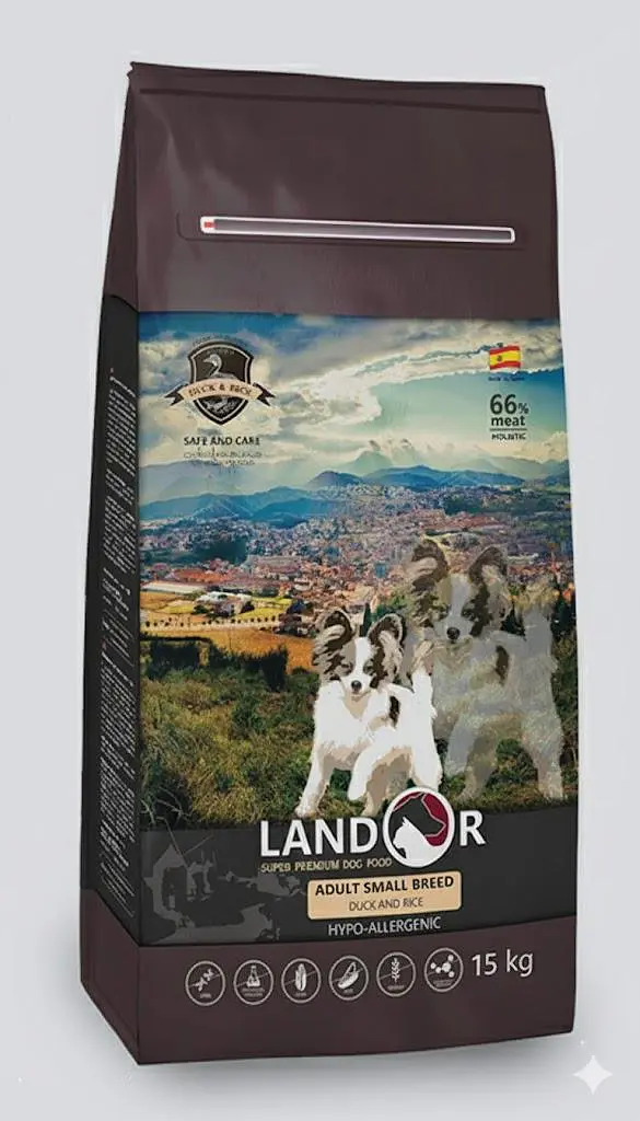 Сухий корм Landor Adult Small Breed Duck&Rice Ландор для дорослих собак дрібних порід Качка з рисом 15 кг