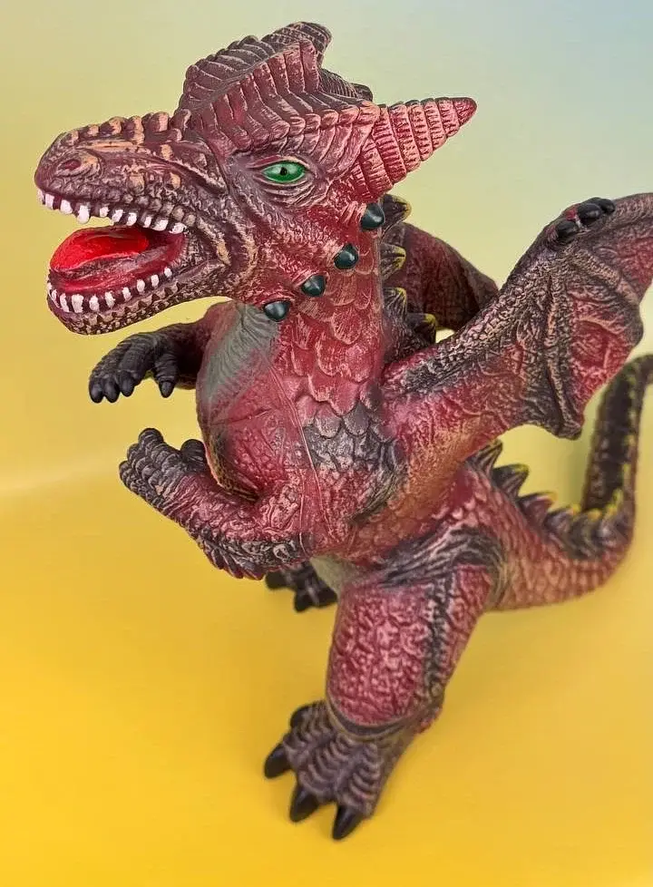 Фигурка Дракон Dino Toys со звуком, коричнево-зелёный - фото 4