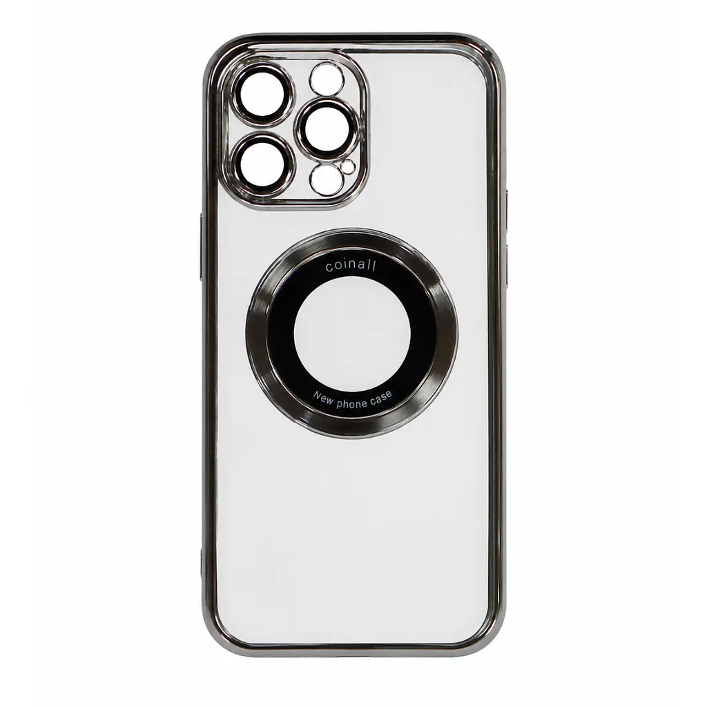 Магнітний чохол XON PhoneCase Magnetic для iPhone 14 Pro Max (PCMC1114004G 8031) Сірий/Прозорий