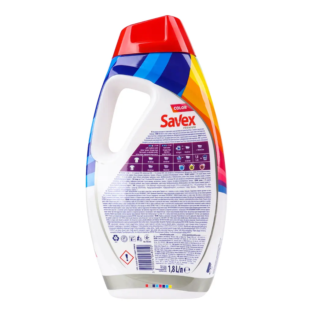 Гель для прання Savex Premium Color 1.8 л - фото 4