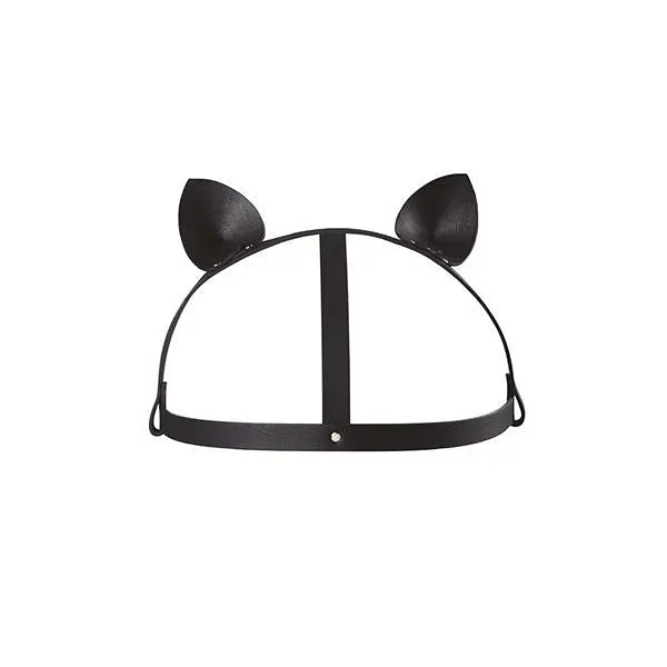 Маска кішечки Bijoux Indiscrets MAZE - Cat Ears Headpiece Black, екошкіра Bijoux Indiscrets B0260; SO2684 95182 - фото 2