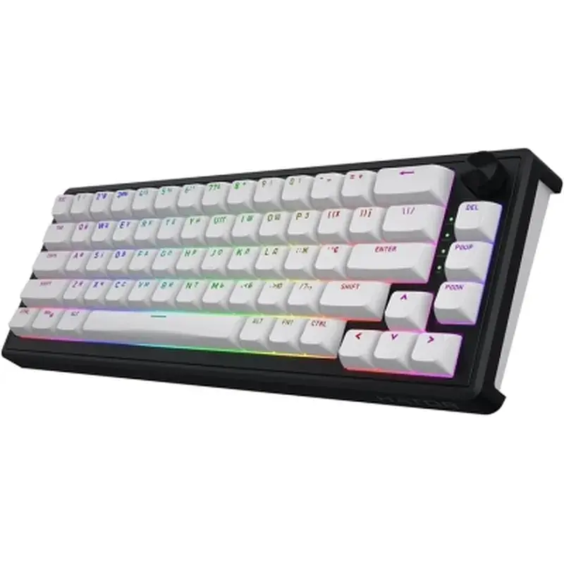 Клавіатура Hator Skyfall 65 Aurum Sterling RGB Wireless/Bluetooth/USB UA Black/White (HTK3160UA) - фото 3