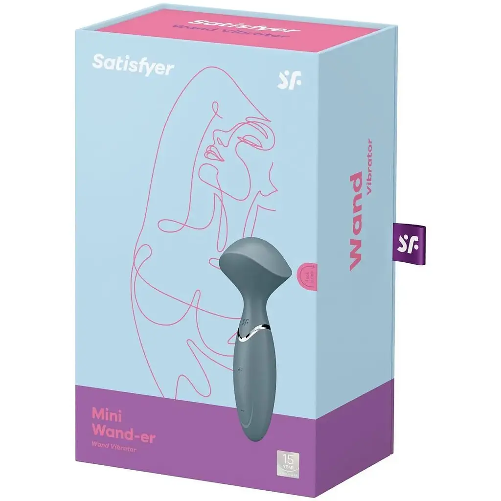 Вибромассажер Satisfyer Mini Wand-er Серый - фото 7