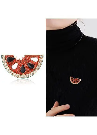 Брошь Арбуз женская брошь-булавка - фото 3