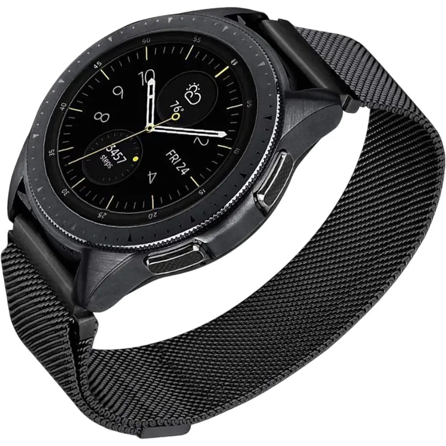 Ремінець DK CDK для Xiaomi Amazfit Active (A2211) 20mm Metal Milanese Loop Magnetic (09649) (black) - фото 3