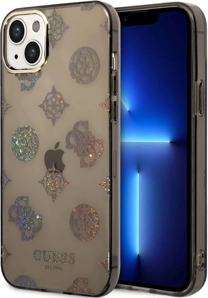 Чохол Guess Peony Glitter для Apple iPhone 14 Plus (GUHCP14MHTPPTK) Black