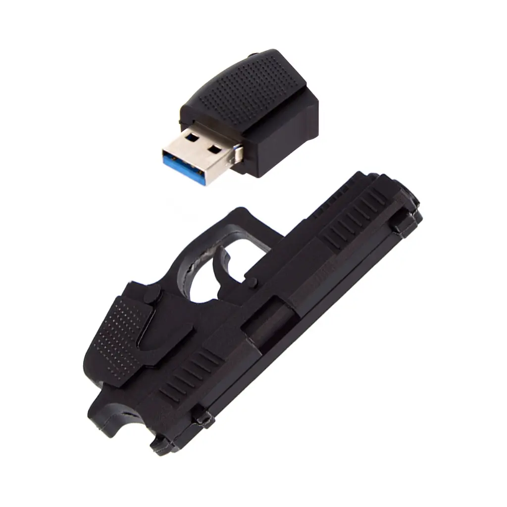 USB флеш накопитель ColorWay Pistol 32 GB 3.0 Black (CW-USBPL32) - фото 3