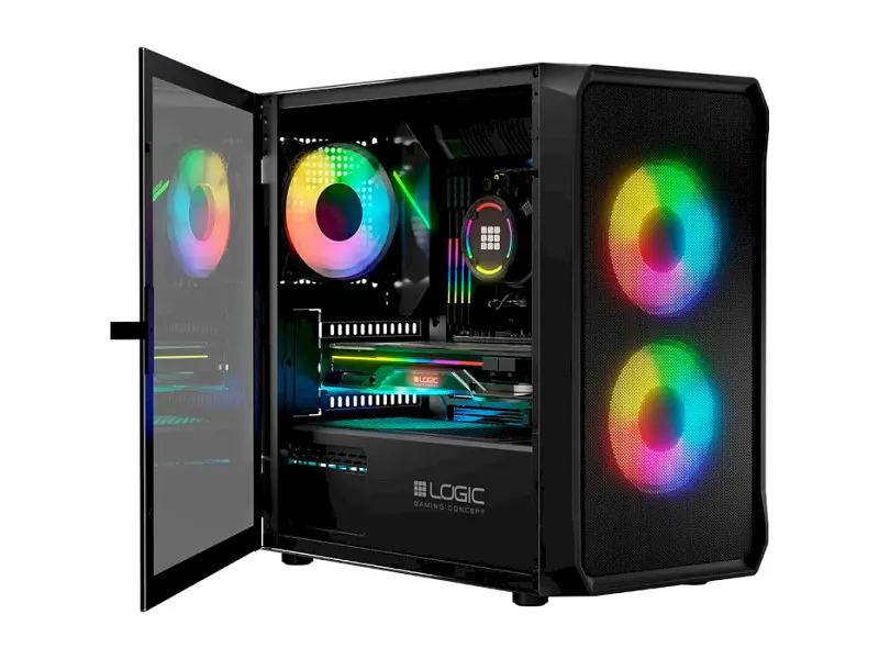 Корпус Logic Concept Portos ARGB Mini Black (AM-PORTOS-10-0000000-0002) - фото 2
