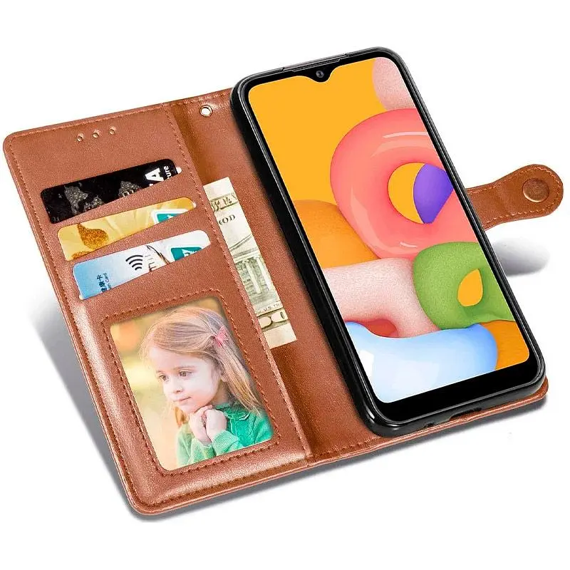 Чохол-книжка GETMAN Gallant Cover Case для Xiaomi Redmi 13C / Poco C65 Brown [100968] - фото 4