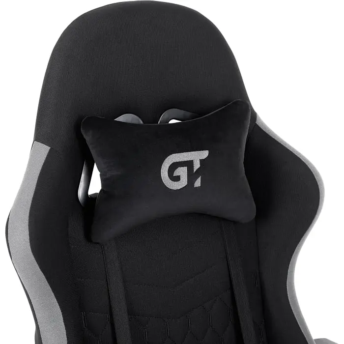 Геймерське крісло GT Racer чорне із сірим (X-2324 Fabric Black/Gray) - фото 3