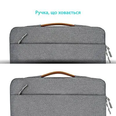 Чехол для ноутбука Grand-X 15" SLX Grey (SLX-15G) - фото 5