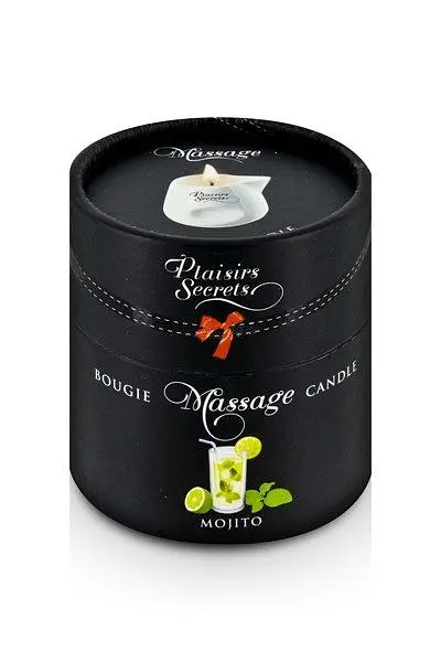 Массажная свеча Plaisirs Secrets Mojito с ароматом мохито в подарочной упаковке, 80 мл - фото 3