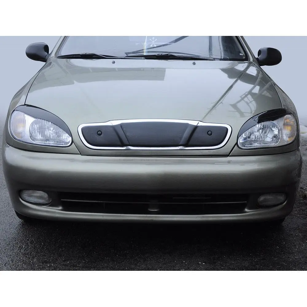 Вії фар Fly для Daewoo Lanos хвиля широка №4 Чорні 2 шт - фото 3