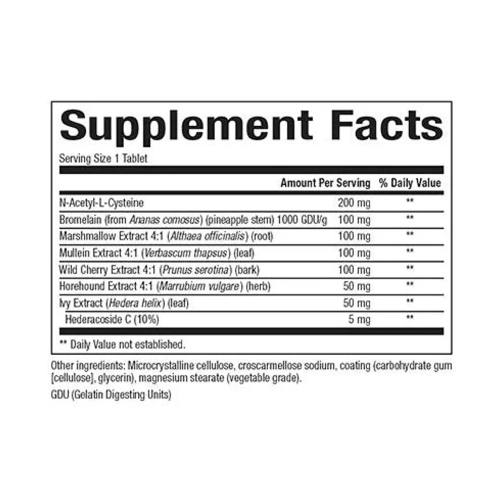 Комплекс для дихальних шляхів та бронхів Natural Factors (Lung, Bronchial & Sinus Health) 45 таблеток - фото 2