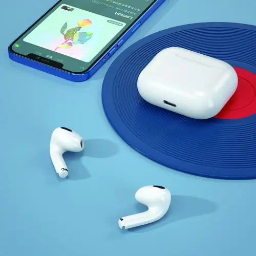 Навушники бездротові XO E10T Simple Version same  Airpods 3 without wireless charging function білі - фото 2